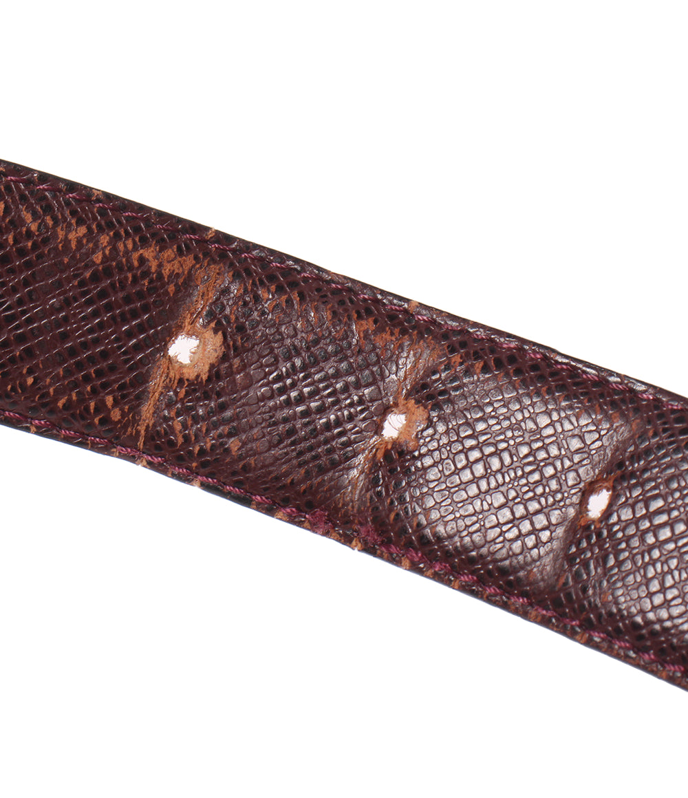 訳あり LOUIS VUITTON ベルト サンチュール クラシック タイガ M6841 メンズ ルイ・ヴィトン