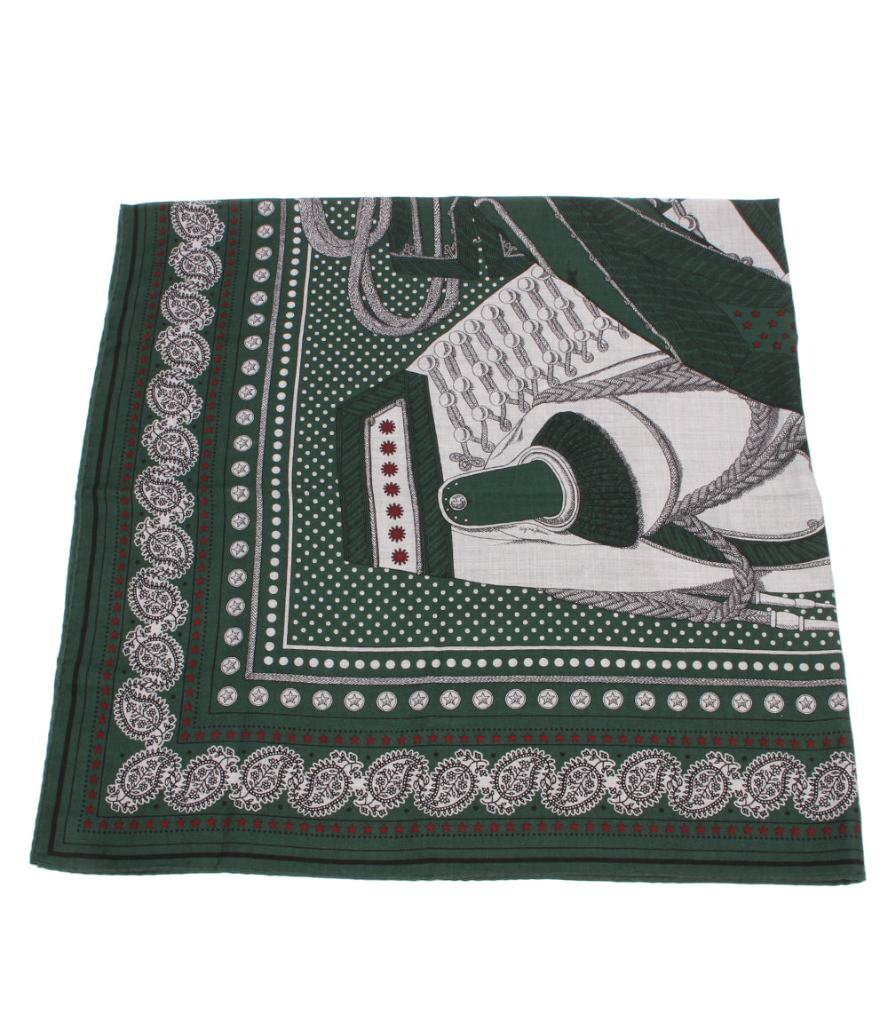 美品 HERMES ストール カレ140 カレジェアン ZOUAVES ET DRAGONS レディース エルメス