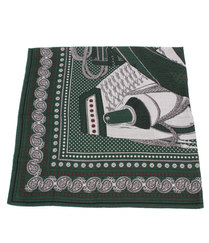美品 HERMES ストール カレ140 カレジェアン ZOUAVES ET DRAGONS レディース エルメス