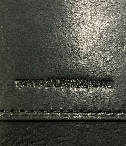 美品 PORTER L字ファスナー二つ折り長財布 レザー SOAK メンズ ポーター