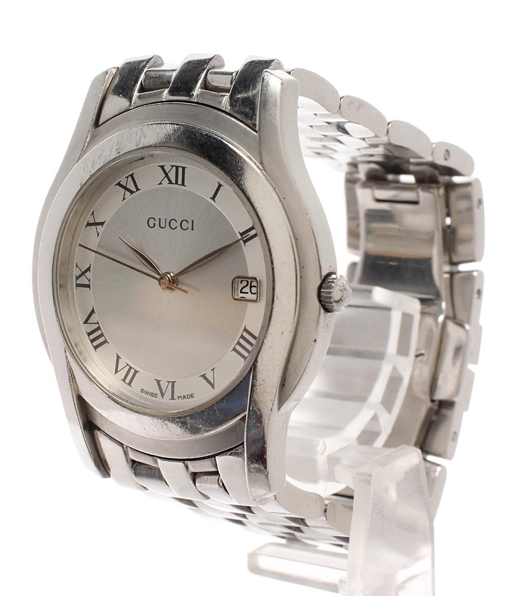 GUCCI 腕時計 クオーツ シルバー 5500M メンズ グッチ