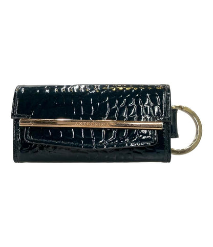 ANTEPRIMA 4連キーケース キーリング付き エナメル クロコ型押し レディース アンテプリマ