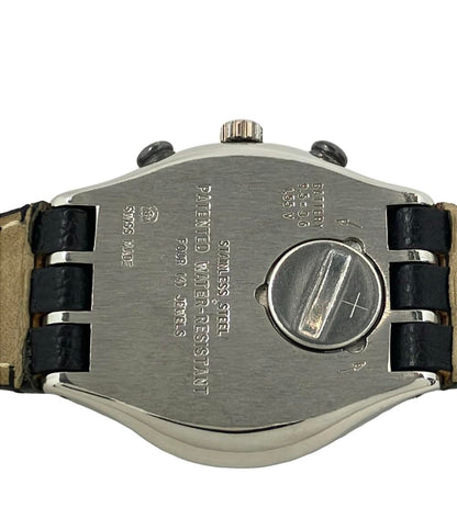 スウォッチ 腕時計 クオーツ ブラック メンズ Swatch