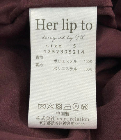 ハーリップトゥ ノースリーブワンピース レディース SIZE S Her lip to