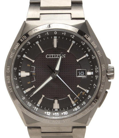 CITIZEN 腕時計 アテッサ  ATTESA ソーラー ブラック H145-S122619 メンズ シチズン