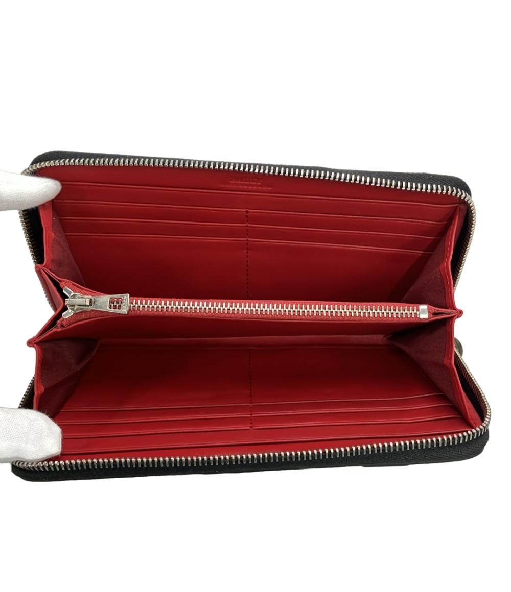 美品 BALLY ラウンドファスナー長財布 レザー レディース バリー