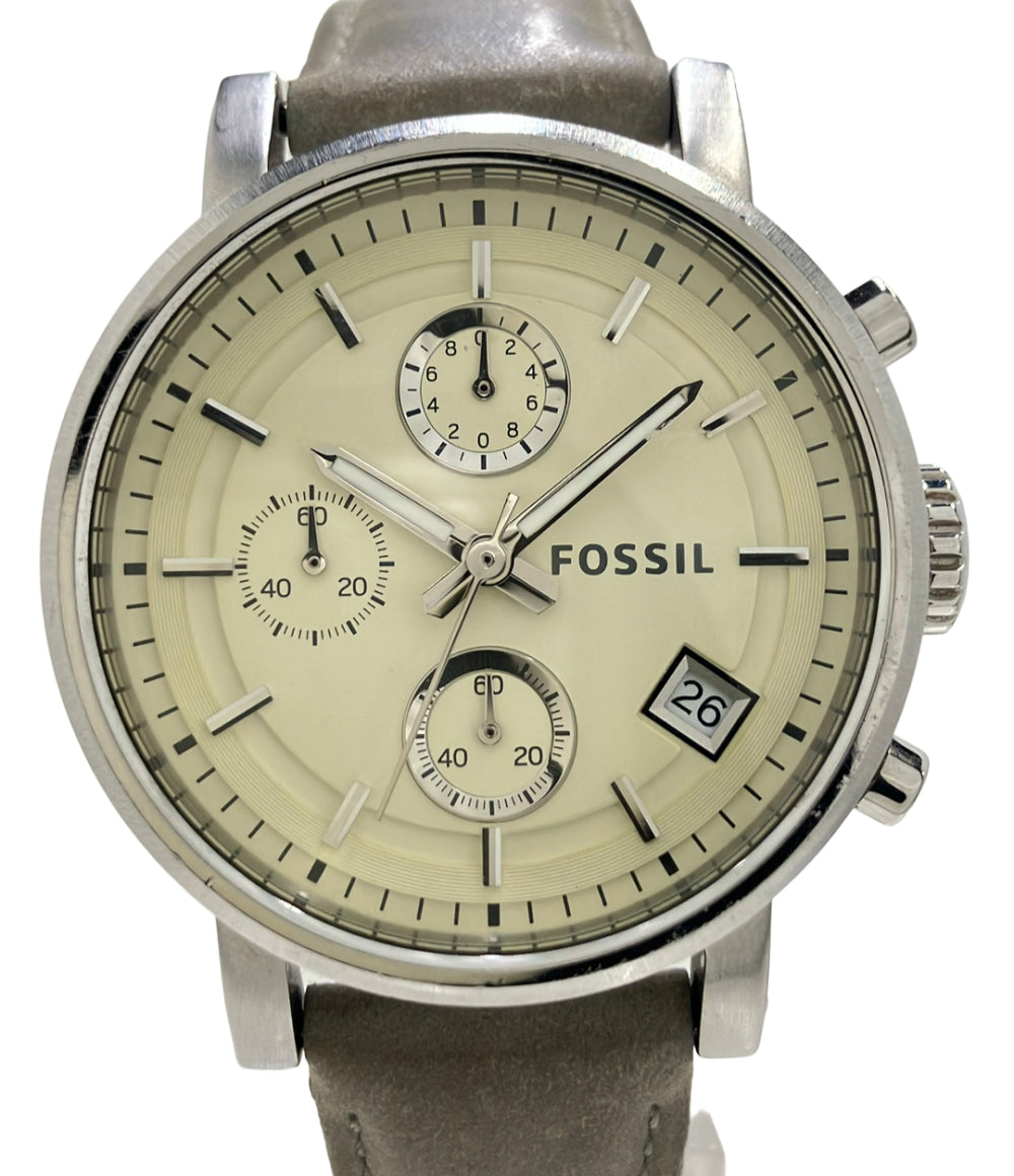 FOSSIL 腕時計 クオーツ アイボリー C181018 メンズ フォッシル
