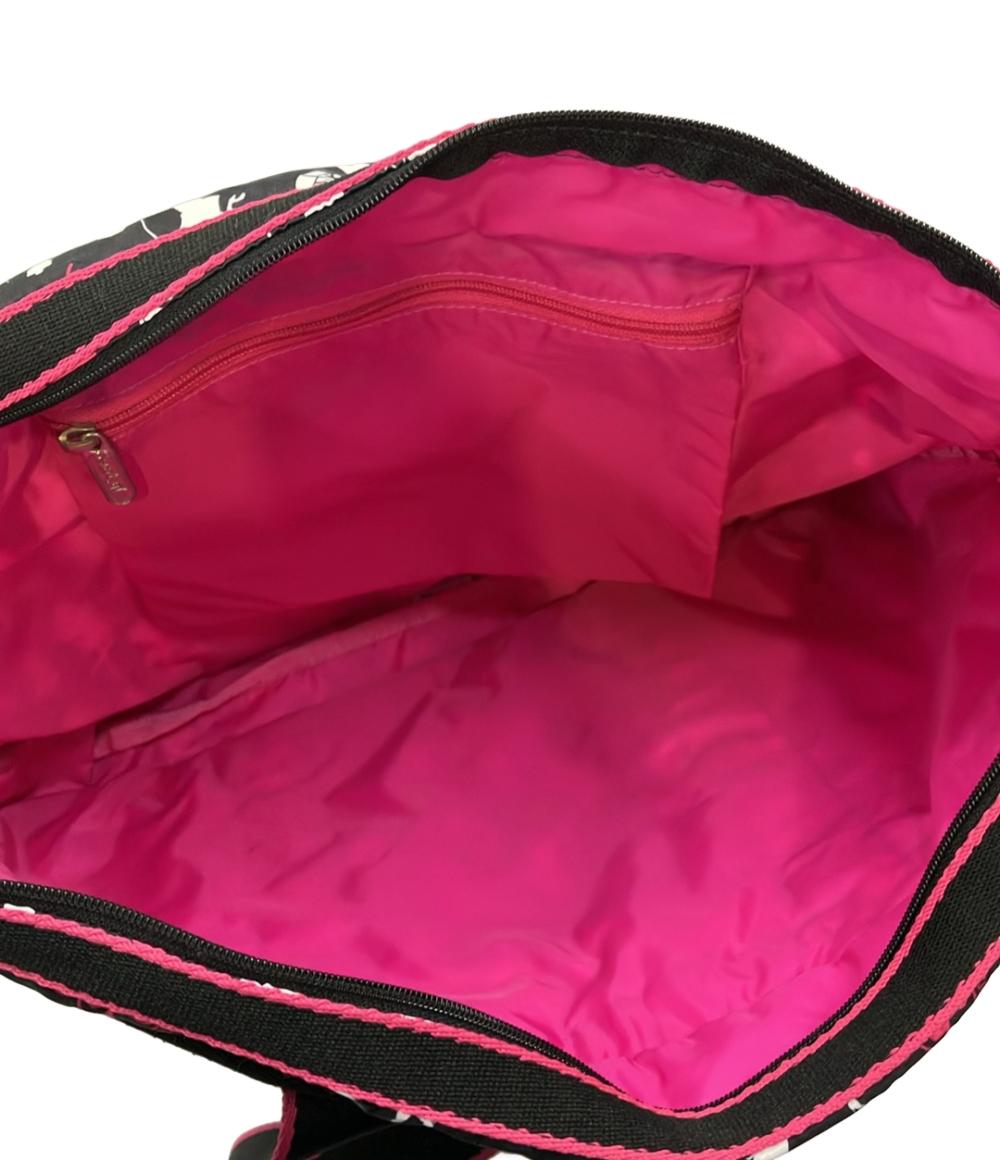 ♦️新品未使用♦️ レスポートサック ピンクと黒のトートバッグ＆ショルダーバッグ LeSportsac トートバッグ ショルダーバッグ 肩掛け レディース