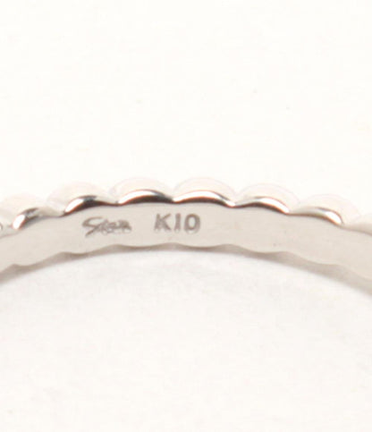 美品 STAR JEWELRY リング 指輪 K10 ダイヤ 0.03ct レディース SIZE 7号 スタージュエリー