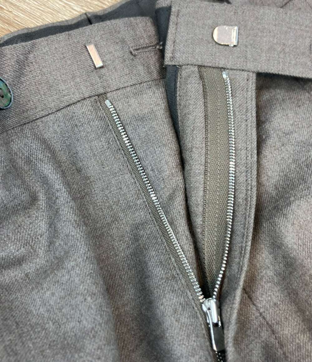 AURALEE スラックスパンツ 25AW ジップアップ SUPER LIGHT WOOL TWO-TUCK SLACKS A25AP020S メンズ SIZE 4 (M-L) オーラリー