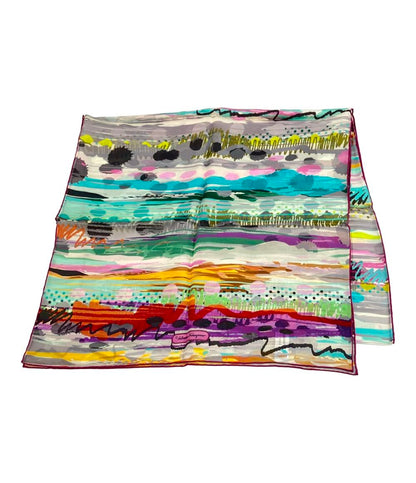 美品 サルヴァトーレフェラガモ ストール シルク100% レディース Salvatore Ferragamo