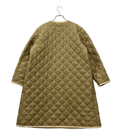 Traditional Weatherwear nano universe コート キルティング  ノーカラー シルバーボタン Aライン ARKLEY LONG2 L222APQC00246AA レディース