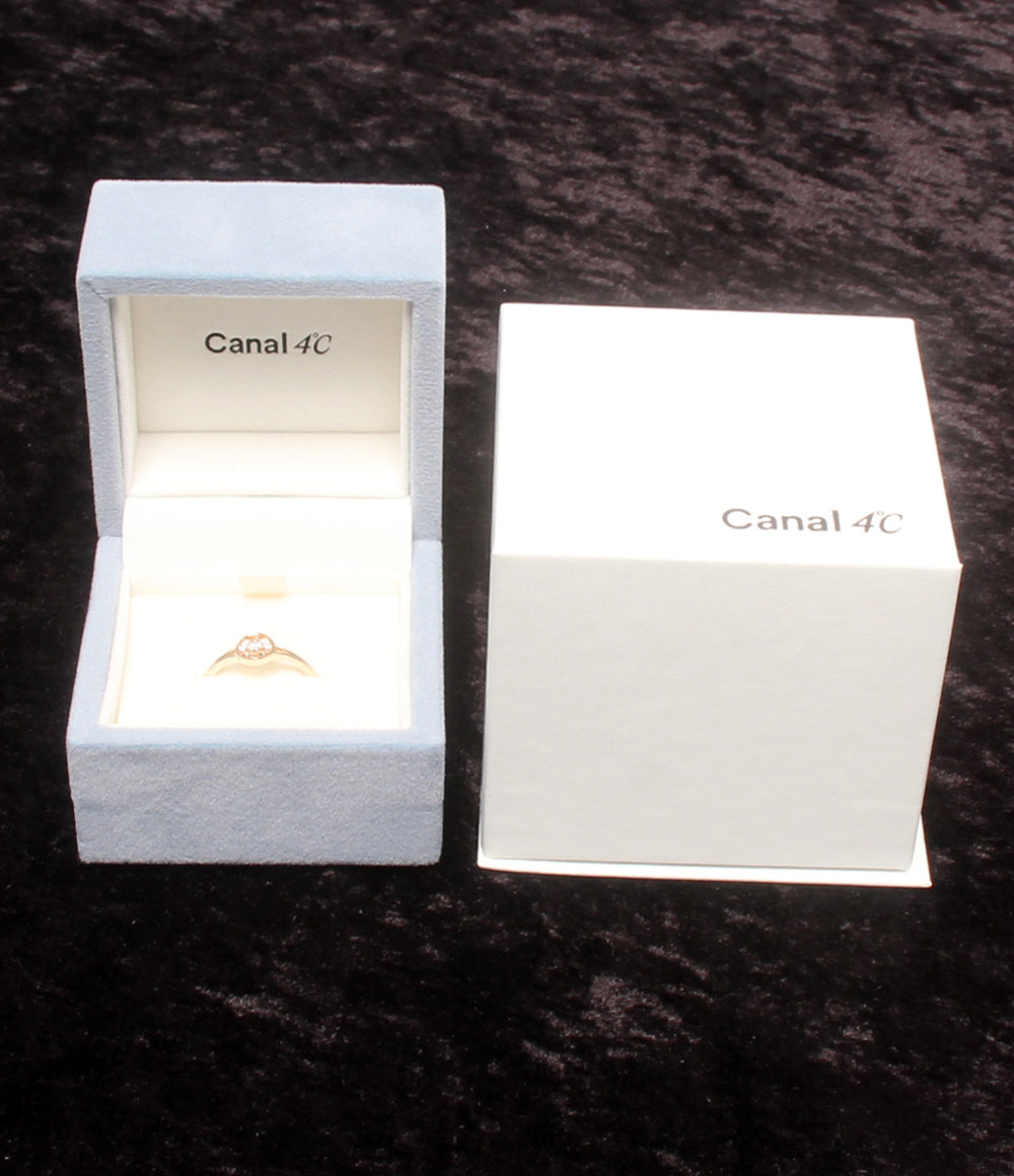 美品 canal4℃ リング 指輪 K7 CZ レディース SIZE 11号 カナルヨンドシー