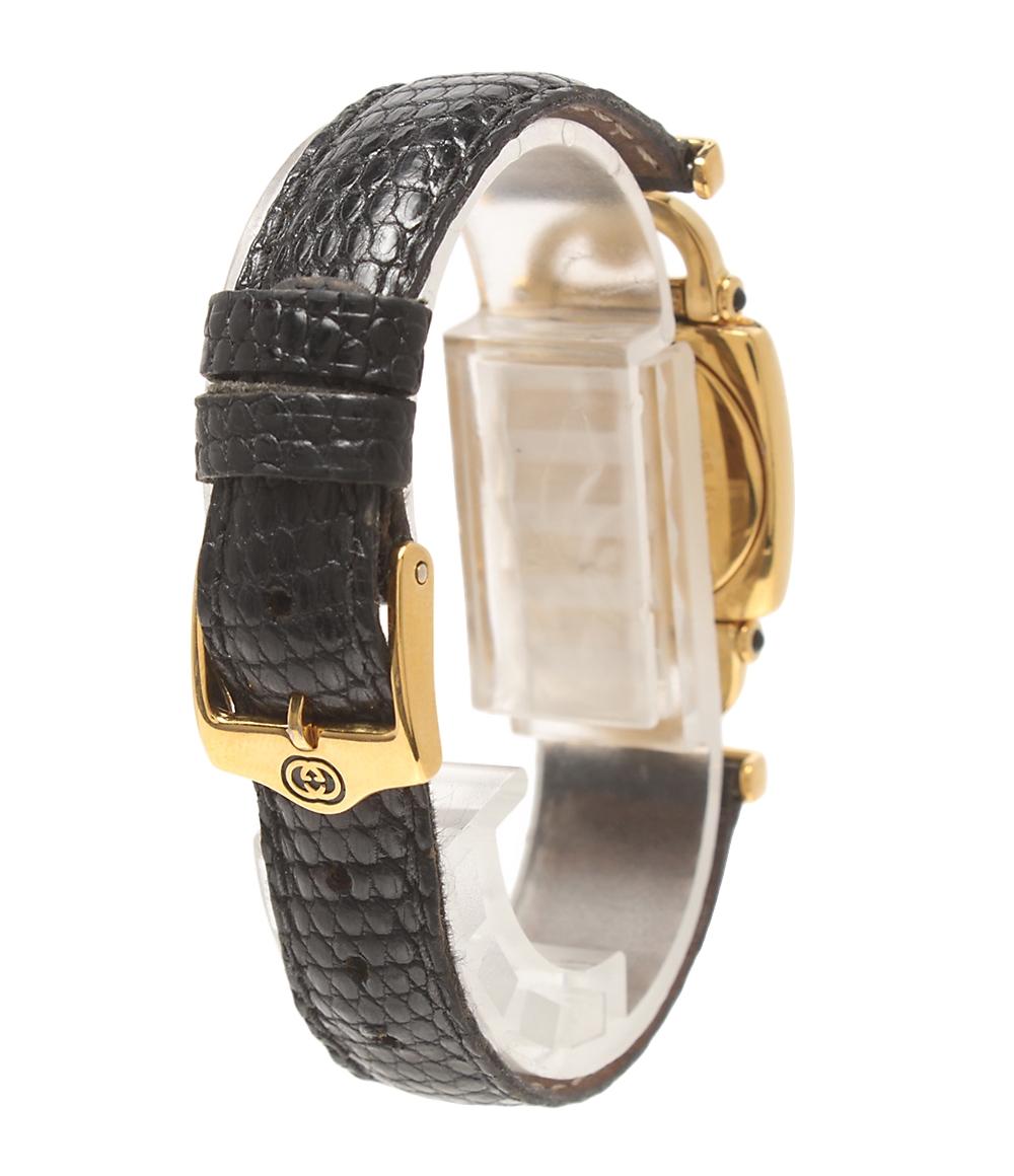 GUCCI 腕時計 ホースビット クオーツ ブラック 6300L レディース