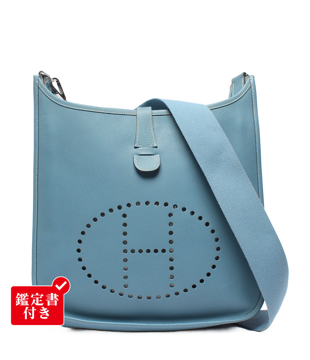 HERMES ショルダーバッグ 肩掛け 斜め掛け □J刻印 シルバー金具 エヴリン2 PM レディース エルメス