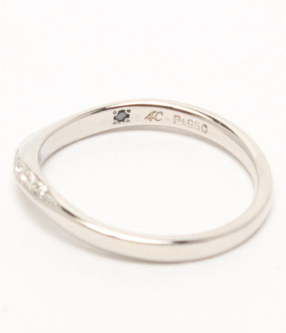 美品 ヨンドシー リング 指輪 Pt950 ダイヤ レディース SIZE 6号 4℃