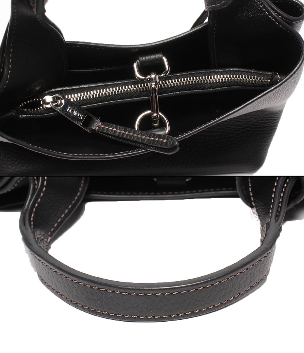 美品 トッズ 2wayショルダーバッグ ハンドバッグ 斜め掛け マイクロ Tタイムレス レディース TOD’S