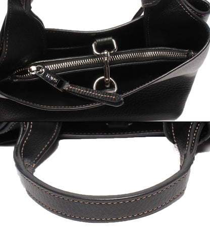 美品 トッズ 2wayショルダーバッグ ハンドバッグ 斜め掛け マイクロ Tタイムレス レディース TOD’S