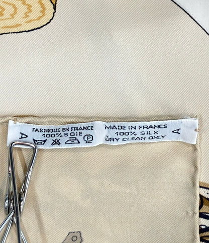 HERMES スカーフ カレ90 シルク100% レ・ベカン レディース エルメス