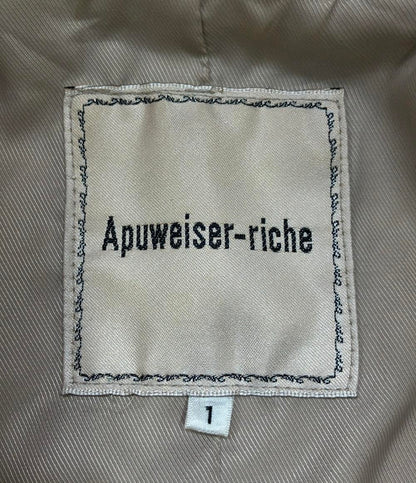 アプワイザーリッシェ ダブルライダースファーエコレザージャケット レディース SIZE 1 (S) Apuweiser-riche