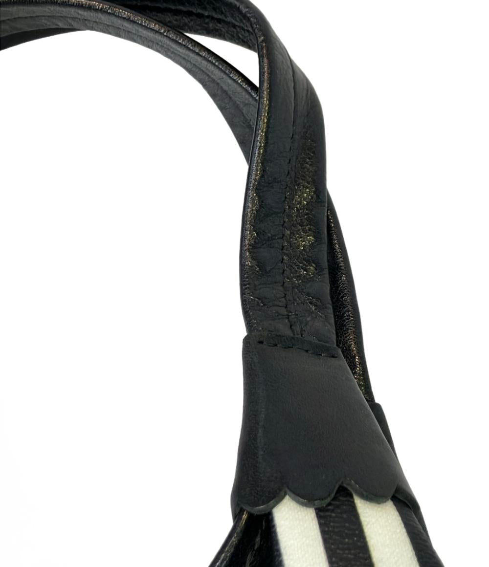 ANNA SUI トートバッグ 肩掛け ストライプ柄 バタフライ レディース アナスイ