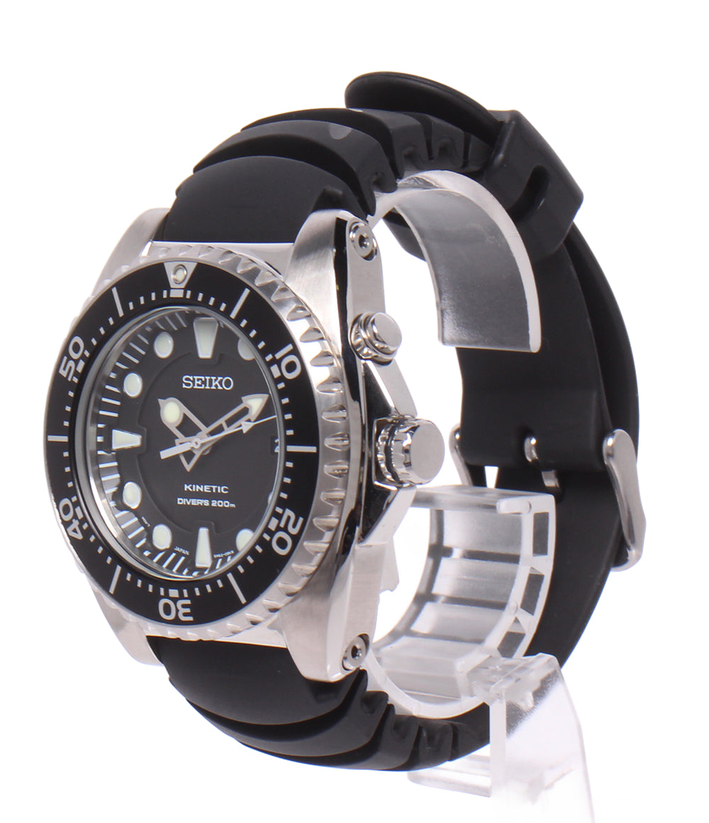 SEIKO 腕時計 キネティック ブラック SKA371P2 メンズ セイコー