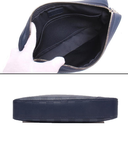 美品 Louis Vuitton ショルダーバッグ メッセンジャーバッグ 斜め掛け ダミエ アンフィニ トリオ メッセンジャー ダミエ グラフィット N40438 メンズ