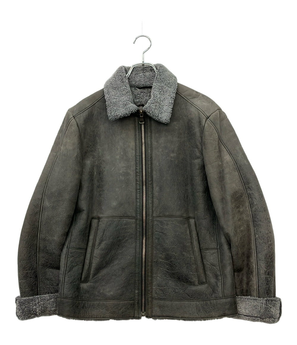 HUGO BOSS レザーボアジャケット メンズ SIZE 46 ヒューゴボス