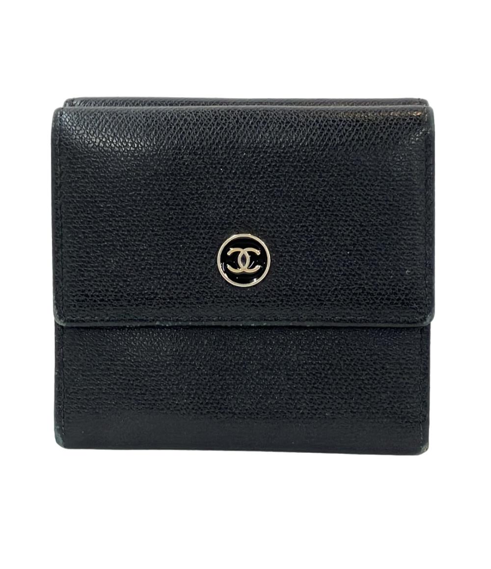 シャネル Wホック 三つ折り財布 レディース CHANEL