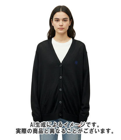 美品 LOEWE 長袖カーディガン アナグラム タグ付き 1726509 レディース SIZE M ロエベ