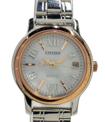 CITIZEN 腕時計 wicca ウィッカ ソーラー ホワイト E011-S055369 レディース シチズン