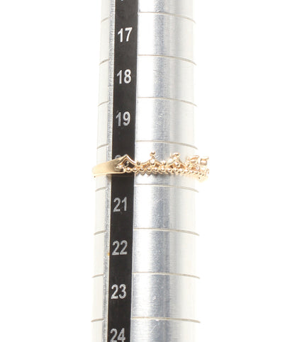 美品 リング 指輪 K10 ダイヤ0.03ct クラウンモチーフ レディース SIZE 20号