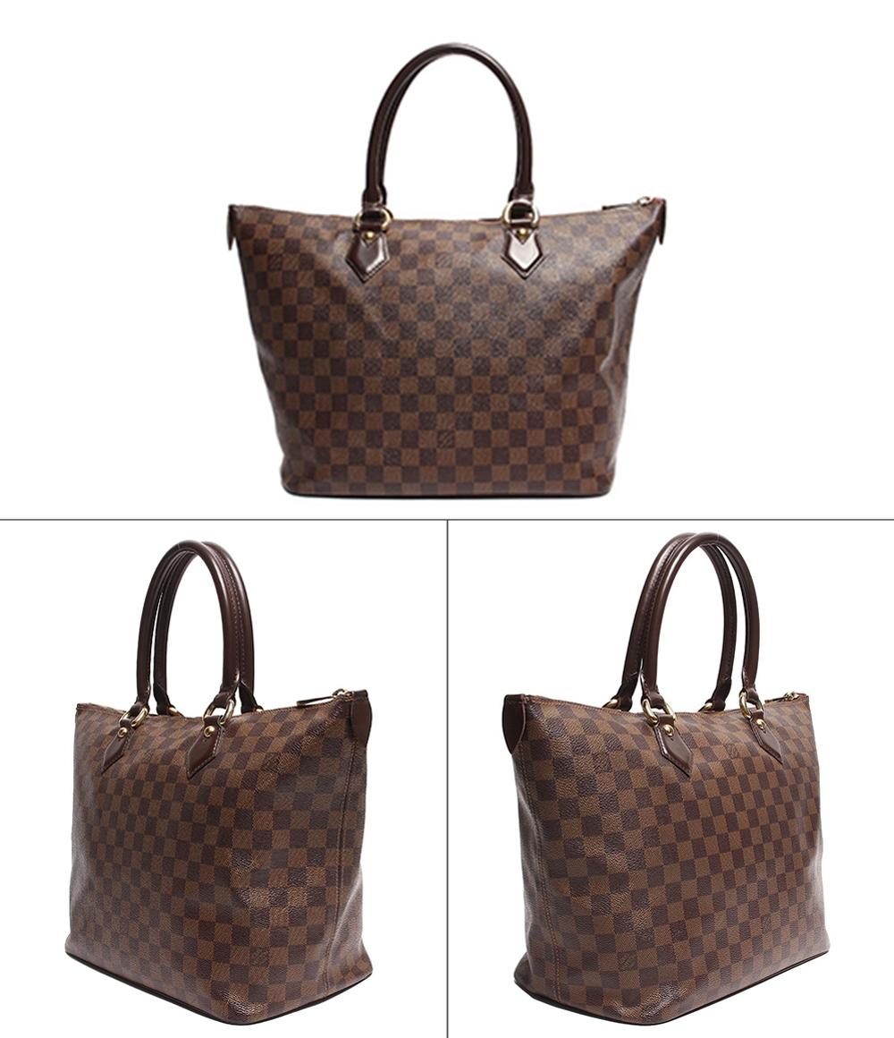 ルイ・ヴィトン トートバッグ ゴールド金具 サレヤMM ダミエ エベヌ