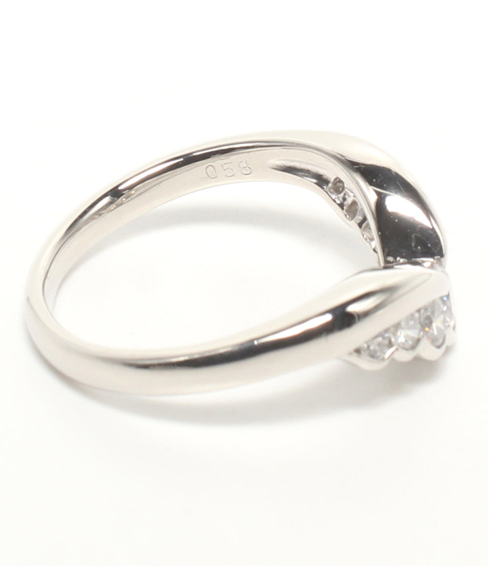 美品 MONNICKENDAM リング 指輪 Pt900 ダイヤ 0.58ct レディース SIZE 13号 モニッケンダム