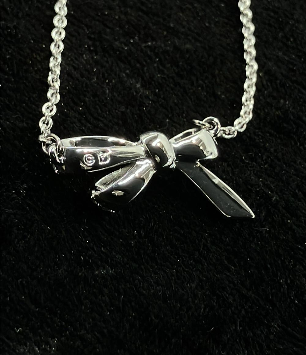 美品 スワロフスキー ネックレス リボンモチーフ 5412679 レディース SWAROVSKI