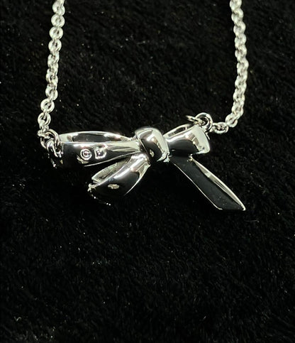 美品 スワロフスキー ネックレス リボンモチーフ 5412679 レディース SWAROVSKI