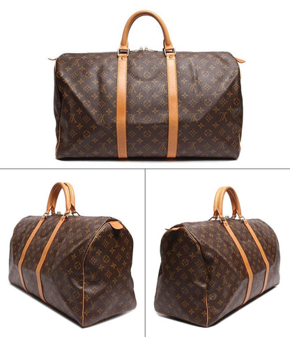 ルイ・ヴィトン ボストンバッグ ダブルファスナー開閉式 ゴールド金具 キーポル50 モノグラム M41426 廃番 ユニセックス LOUIS VUITTON