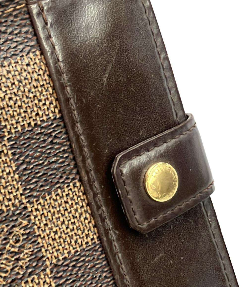 LOUIS VUITTON 二つ折り財布 コンパクト ジップ ダミエ エベヌ N61668 レディース メンズ ルイ・ヴィトン