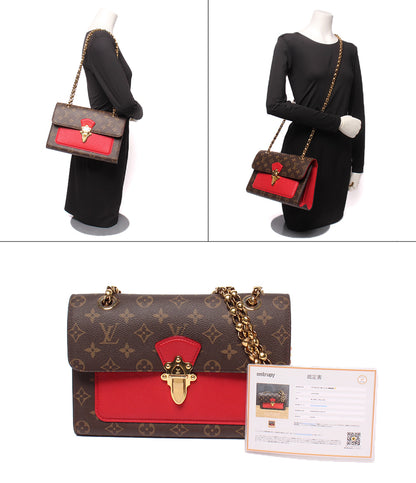LOUIS VUITTON チェーンショルダーバッグ 肩掛け 斜め掛け ヴィクトワール モノグラム M41731 レディース ルイ・ヴィトン