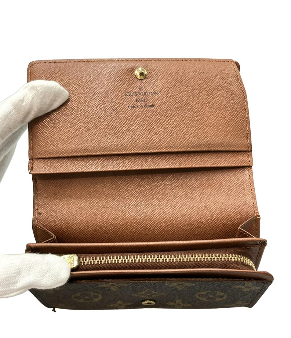 ルイ ヴィトン モノグラム ポルトモネ ビエ トレゾール 二つ折り財布 訳あり LOUIS VUITTON 二つ折り財布 ポルトモネ ビエ トレゾール