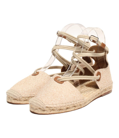 エルメス レースアップサンダル エスパドリーユ フラットシューズ e59278i レディース SIZE 35 (S) HERMES