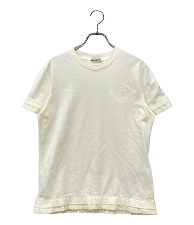美品 MONCLER 裾フリル半袖Tシャツ レディース SIZE XS モンクレール