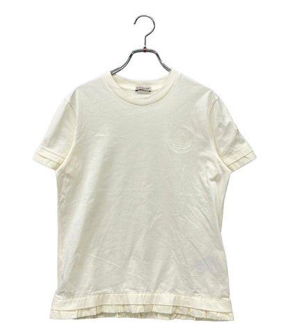 美品 MONCLER 裾フリル半袖Tシャツ レディース SIZE XS モンクレール