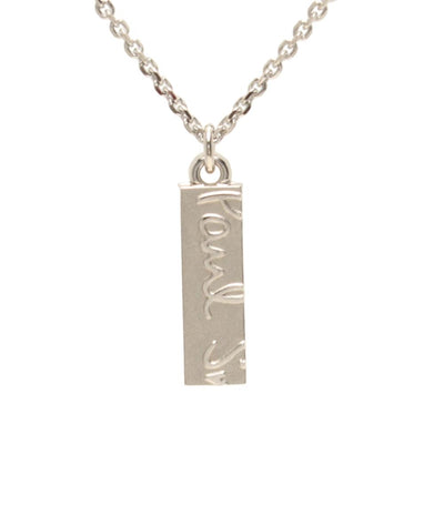 美品 ポール・スミス ネックレス バー ロゴ メンズ Paul Smith