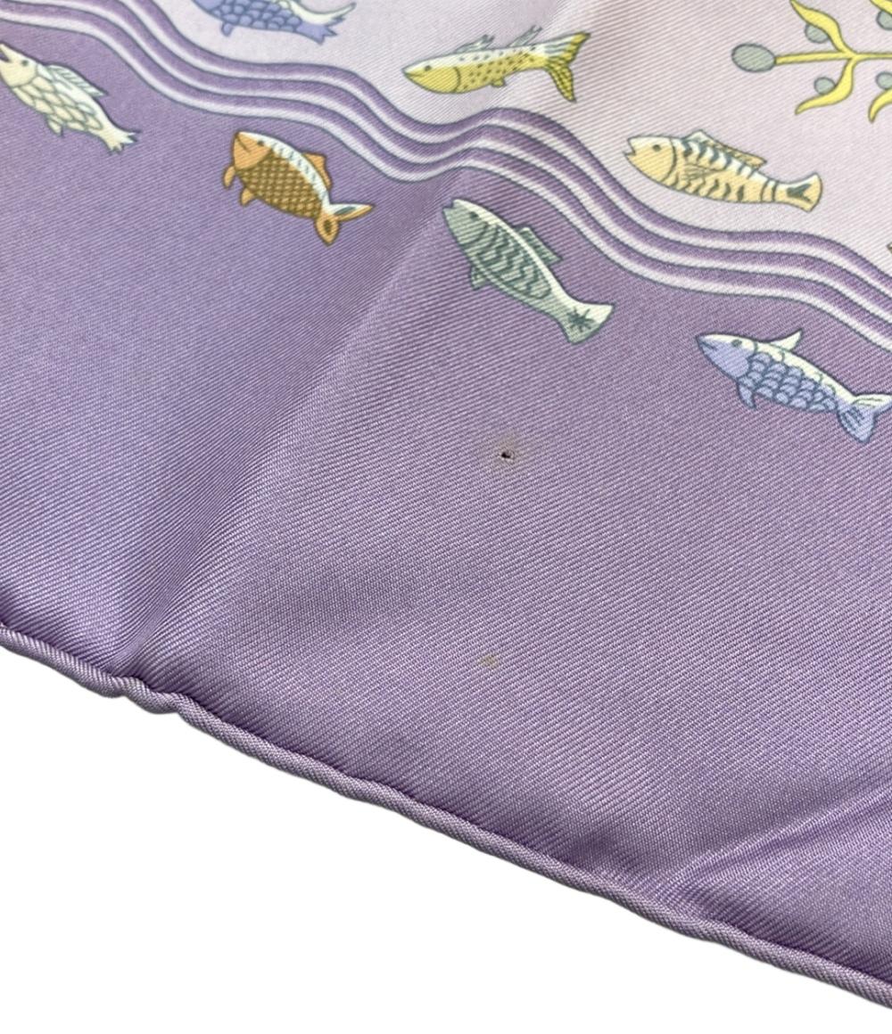 エルメス スカーフ カレ90 シルク 100% 地中海の港町 レディース HERMES