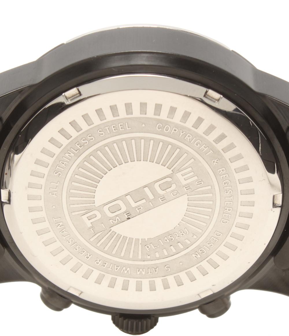 POLICE 腕時計 クオーツ ブラック PL.14528J メンズ ポリス