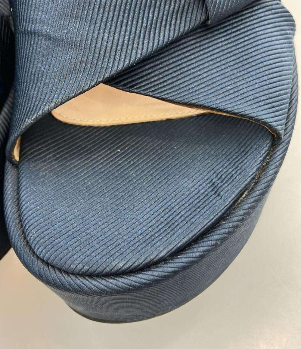 Gianvito Rossi サンダル クロスストラップ 厚底 レディース SIZE 35 1/2 (22.5cm) ジャンヴィトロッシ