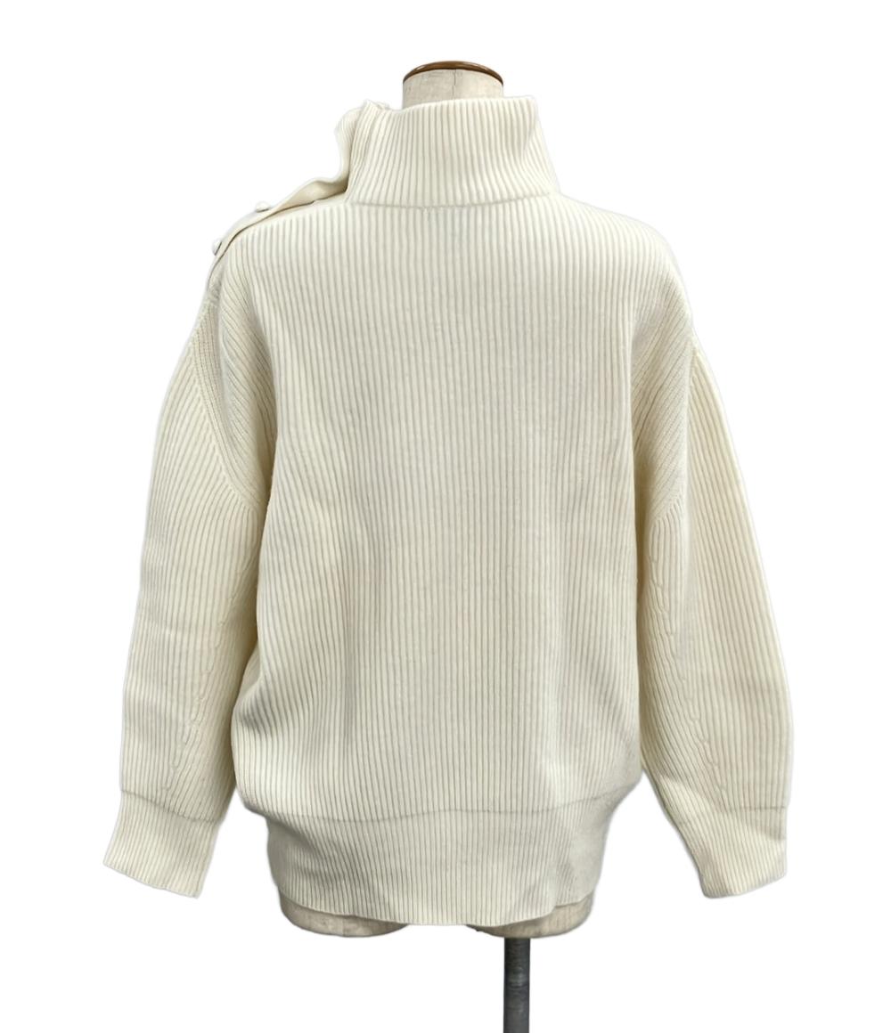 美品 ドゥロワー 9Gアゼショルダーボタンタートルニット レディース SIZE 1 (S) Drawer