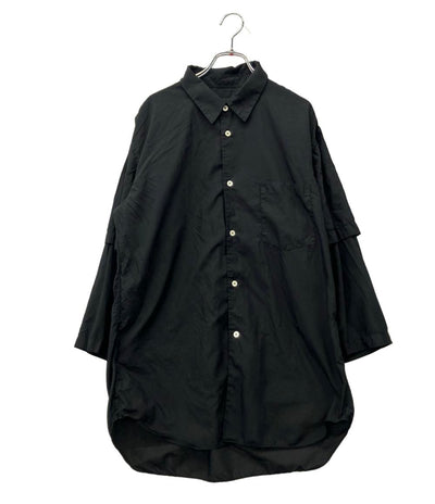 COMME DES GARCON HOMME DEUX 長袖シャツ DK-B052 AD2022 レディース SIZE XL コムデギャルソンオムドゥ