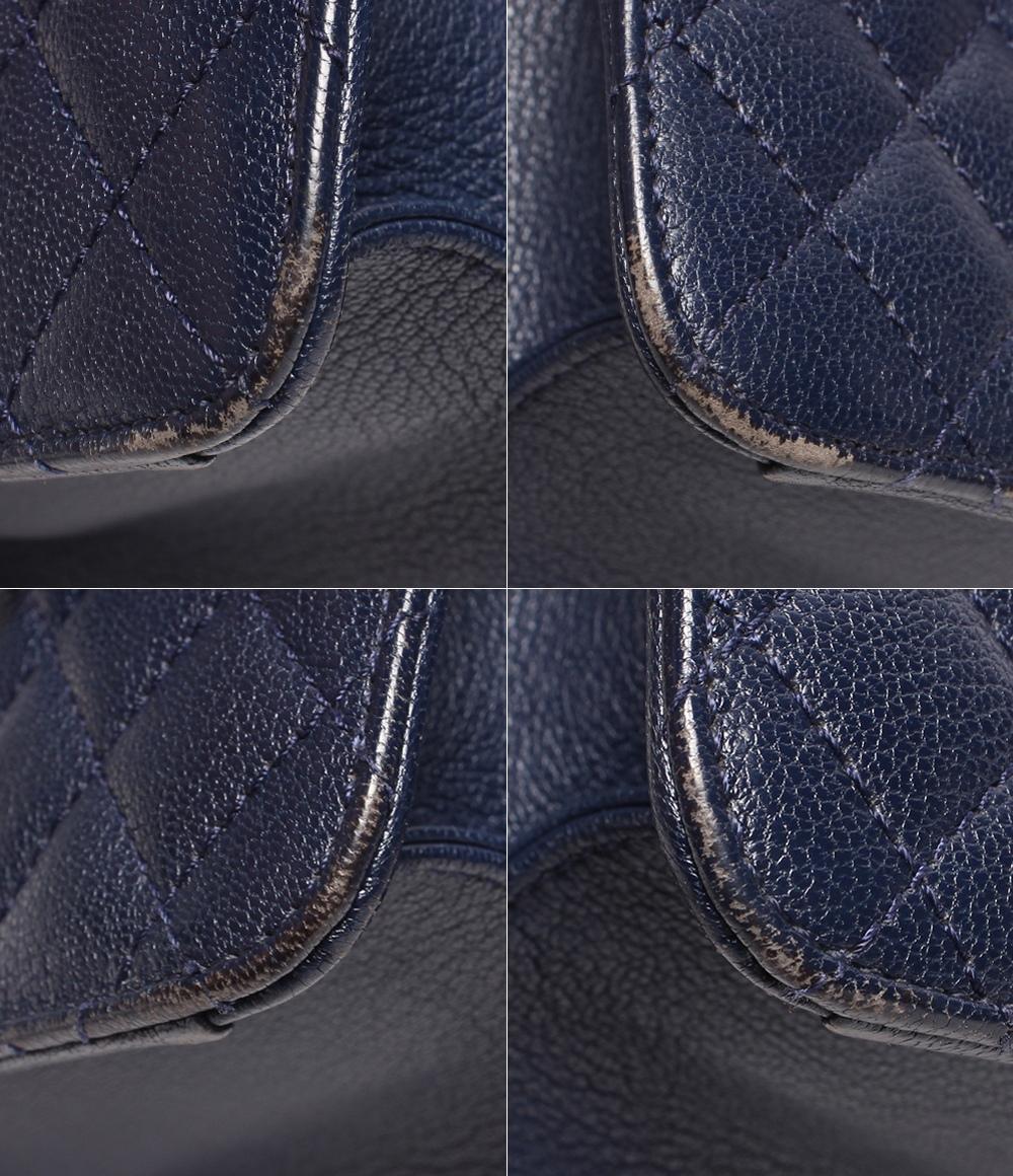 シャネル チェーンショルダーバッグ ハンドバッグ キャビアスキン シルバー金具 トップハンドル CCユニバ－シティ マトラッセ レディース CHANEL